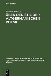 Cover image for UEber den Stil der altgermanischen Poesie