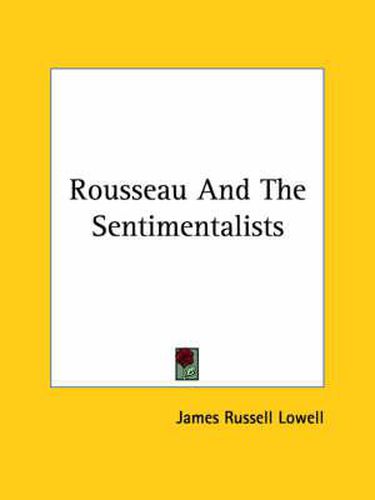 Cover image for Rousseau and the Sentimentalists