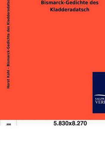Cover image for Bismarck-Gedichte des Kladderadatsch