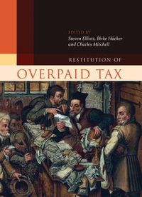 Cover image for Restitution of Overpaid Tax