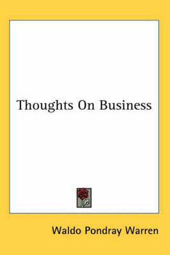 Cover image for Thoughts on Business