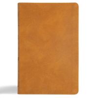 Cover image for CSB Thinline Bible, Digital Study Edition, Camel Suedesoft Leathertouch