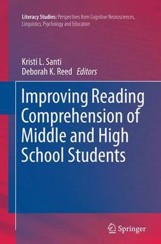 Improving Reading Comprehension of Middle and High School Students