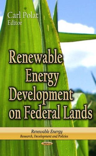 Cover image for Renewable Energy Development on Federal Lands