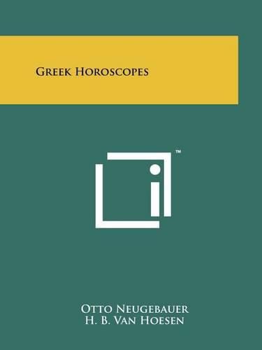 Cover image for Greek Horoscopes