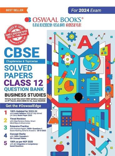 Cover image for Oswaal Cbse Chapterwise Solved Papers 2023-2014 Business Studies Class 12th