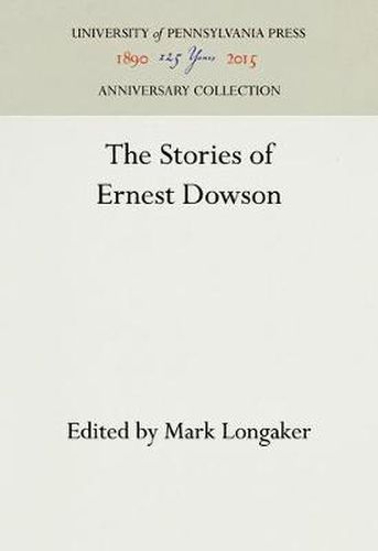 Cover image for The Stories of Ernest Dowson