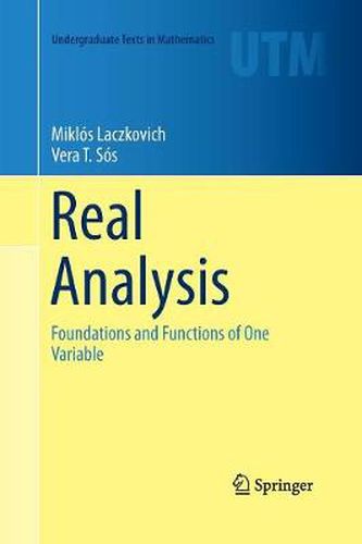 Cover image for Real Analysis: Foundations and Functions of One Variable