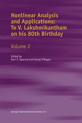 Cover image for Nonlinear Analysis and Applications: To V. Lakshmikantham on his 80th Birthday: Volume 2