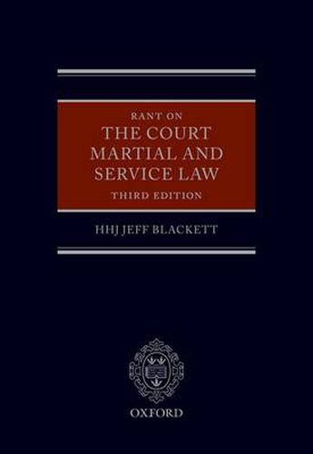 Cover image for Rant on the Court Martial and Service Law