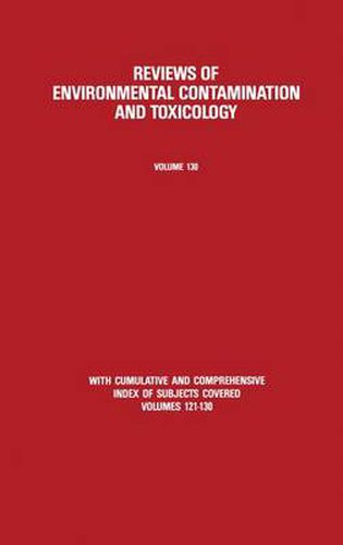 Cover image for Reviews of Environmental Contamination and Toxicology: Continuation of Residue Reviews