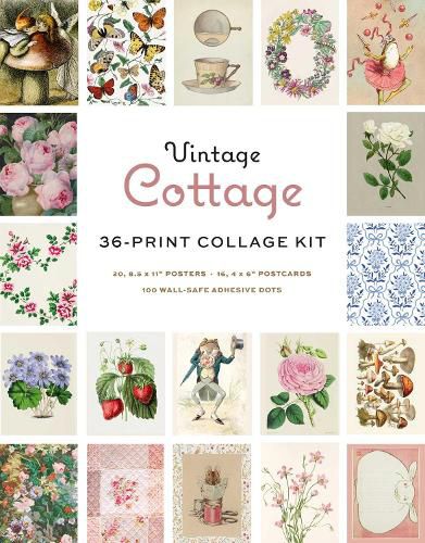 Cover image for Vintage Cottage Wall Collage Kit
