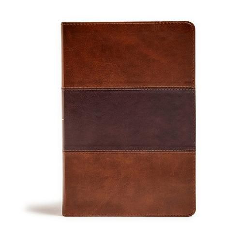 KJV Giant Print Reference Bible, Saddle Brown LeatherTouch, Indexed