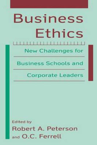 Cover image for Business Ethics: New Challenges for Business Schools and Corporate Leaders