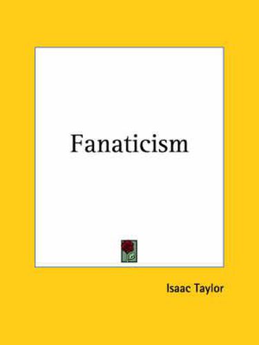 Cover image for Fanaticism (1866)
