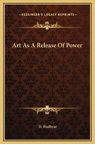 Cover image for Art as a Release of Power