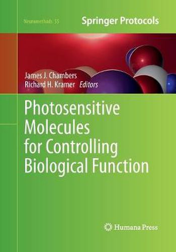 Photosensitive Molecules for Controlling Biological Function