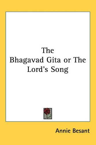 Cover image for The Bhagavad Gita or The Lord's Song