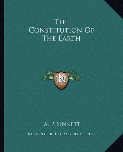 The Constitution of the Earth