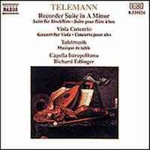 Cover image for Telemann Recorder Suite Viola Concerto