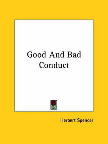 Cover image for Good and Bad Conduct