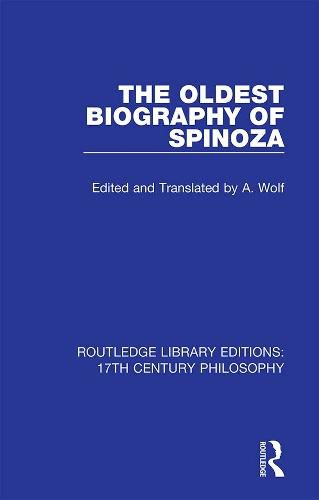 Cover image for The Oldest Biography of Spinoza