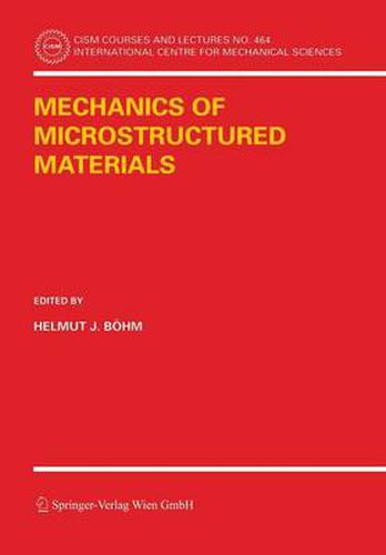 Cover image for Mechanics of Microstructured Materials