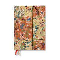 Cover image for Paperblanks 2024-2025 Weekly Planner Kara-Ori Japanese Kimono 18-Month MIDI Horizontal Wrap 208 Pg 80 GSM