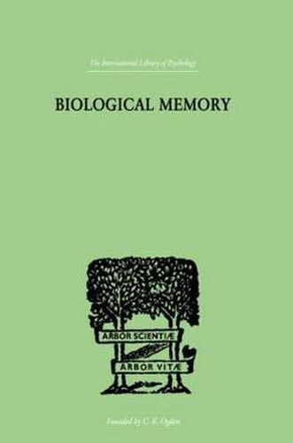 Cover image for Biological Memory