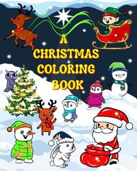 Cover image for A Christmas coloring book