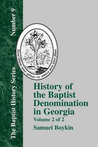 Cover image for History Of The Baptist Denomination In Georgia - Vol. 2