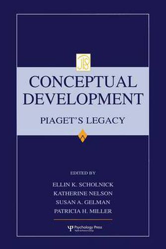 Cover image for Conceptual Development: Piaget's Legacy