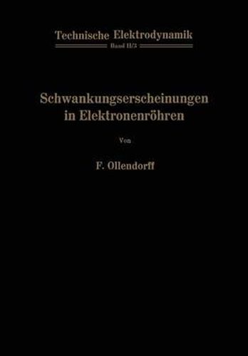 Cover image for Schwankungserscheinungen in Elektronenroehren