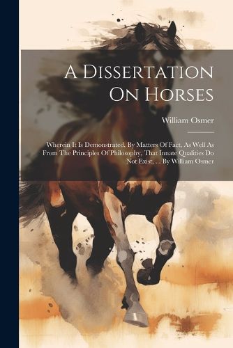 Cover image for A Dissertation On Horses