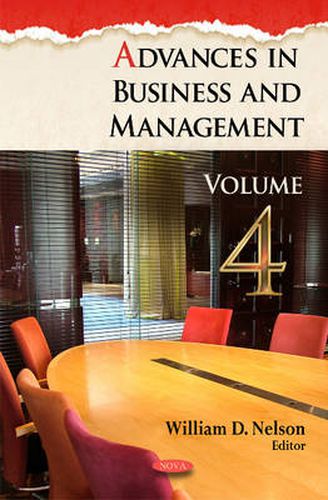 Cover image for Advances in Business & Management: Volume 4