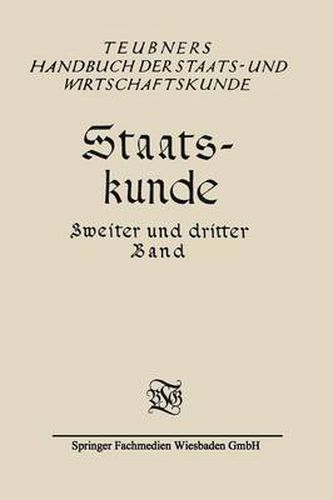 Cover image for Staatskunde