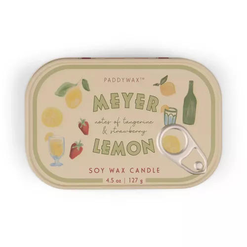 Cover image for Meyer Lemon Bistro Printed Tin Candle 4.5oz