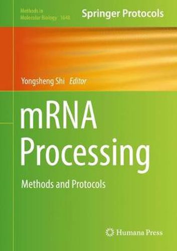 Cover image for mRNA Processing: Methods and Protocols