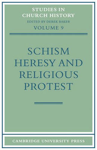 Cover image for Schism, Heresy and Religious Protest