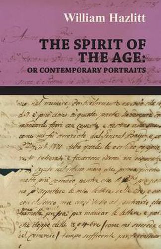 Cover image for The Spirit of the Age