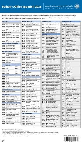 Cover image for Pediatric Office Superbill 2026