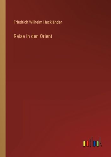 Cover image for Reise in den Orient