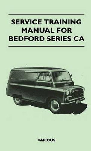 Cover image for Service Training Manual For Bedford Series CA