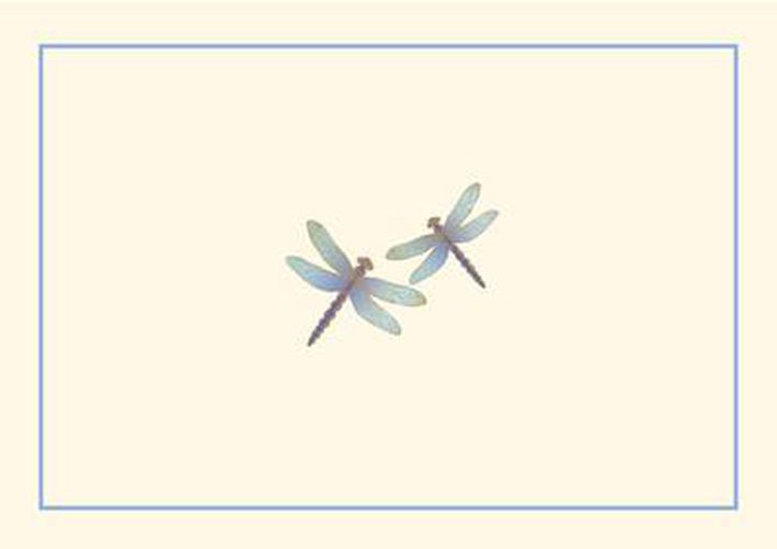 Cover image for Note Card Blue Dragonflies