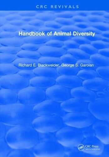 Cover image for CRC Handbook of Animal Diversity