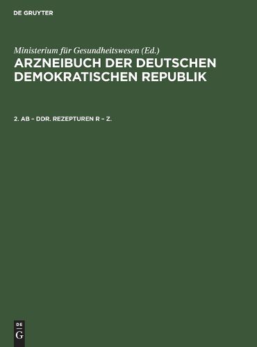 Cover image for 2. AB - Ddr. Rezepturen R - Z.