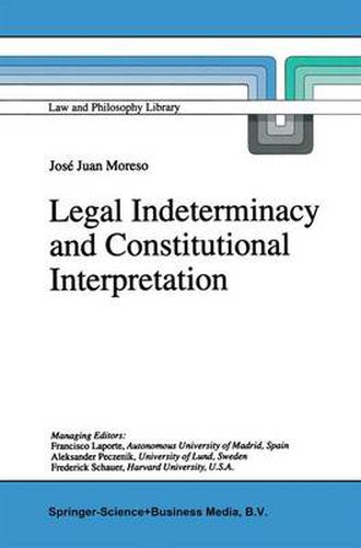 Cover image for Legal Indeterminacy and Constitutional Interpretation
