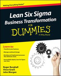 Cover image for Lean Six Sigma Business Transformation For Dummies