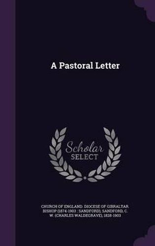 Cover image for A Pastoral Letter