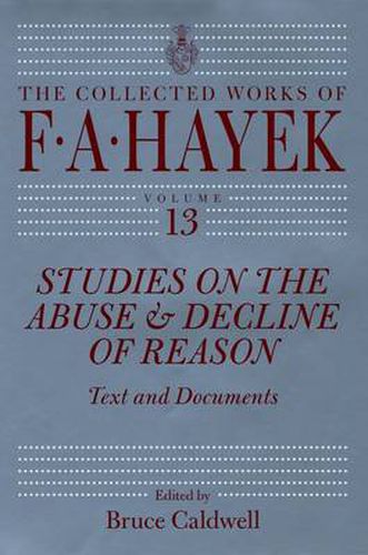 Cover image for Studies on the Abuse and Decline of Reason: Text and Documents